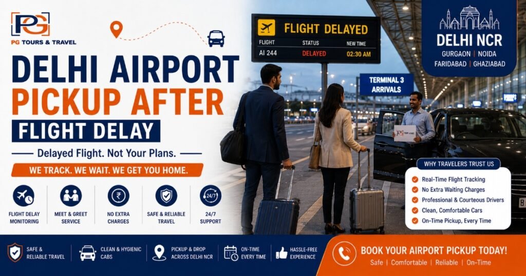Flight Delayed? Airport Pickup Without Extra Stress — The Smart Traveler’s Guide to Delhi Airport Transfers