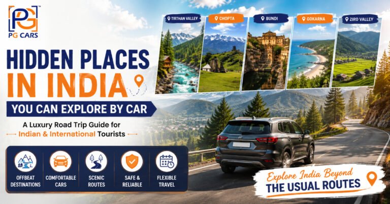 Hidden Places in India You Can Explore by Car: A Luxury Road Trip Guide for Indian & International Tourists