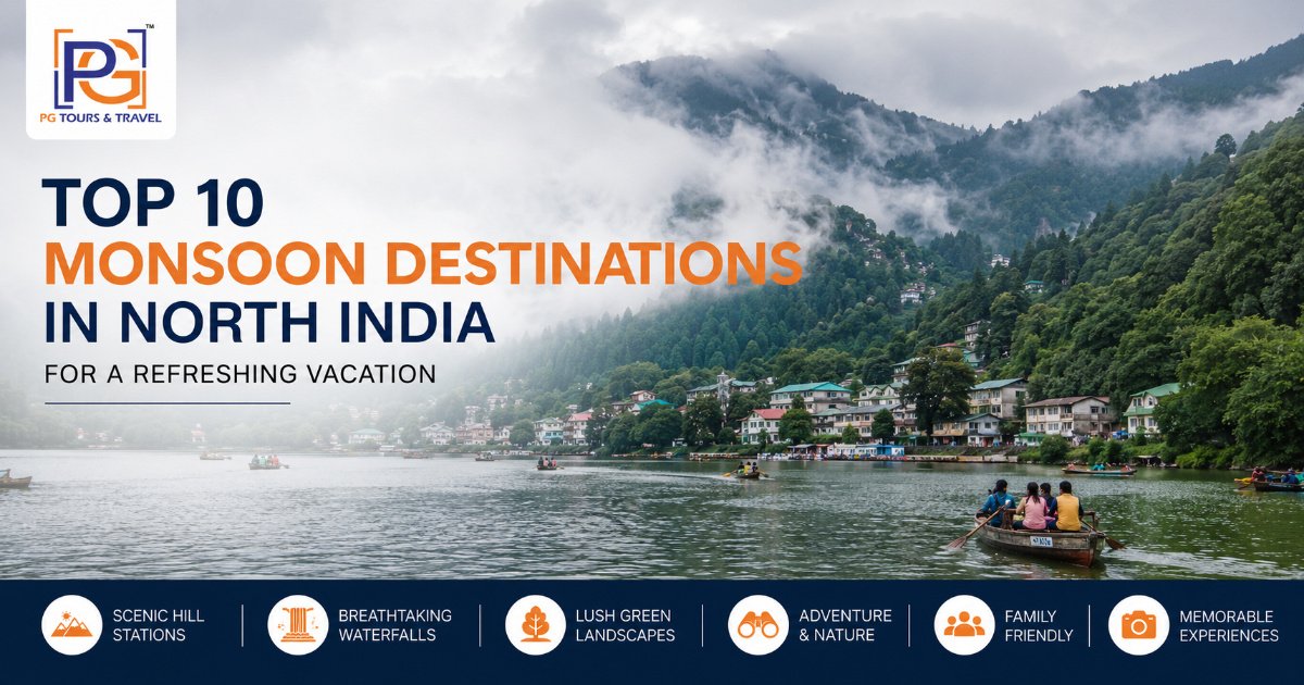 Top 10 Monsoon Destinations in North India for a Refreshing Vacation