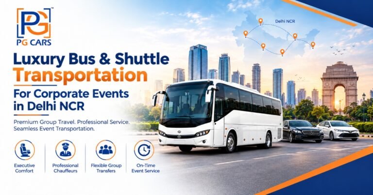 Luxury Bus & Shuttle Transportation for Corporate Events in Delhi NCR
