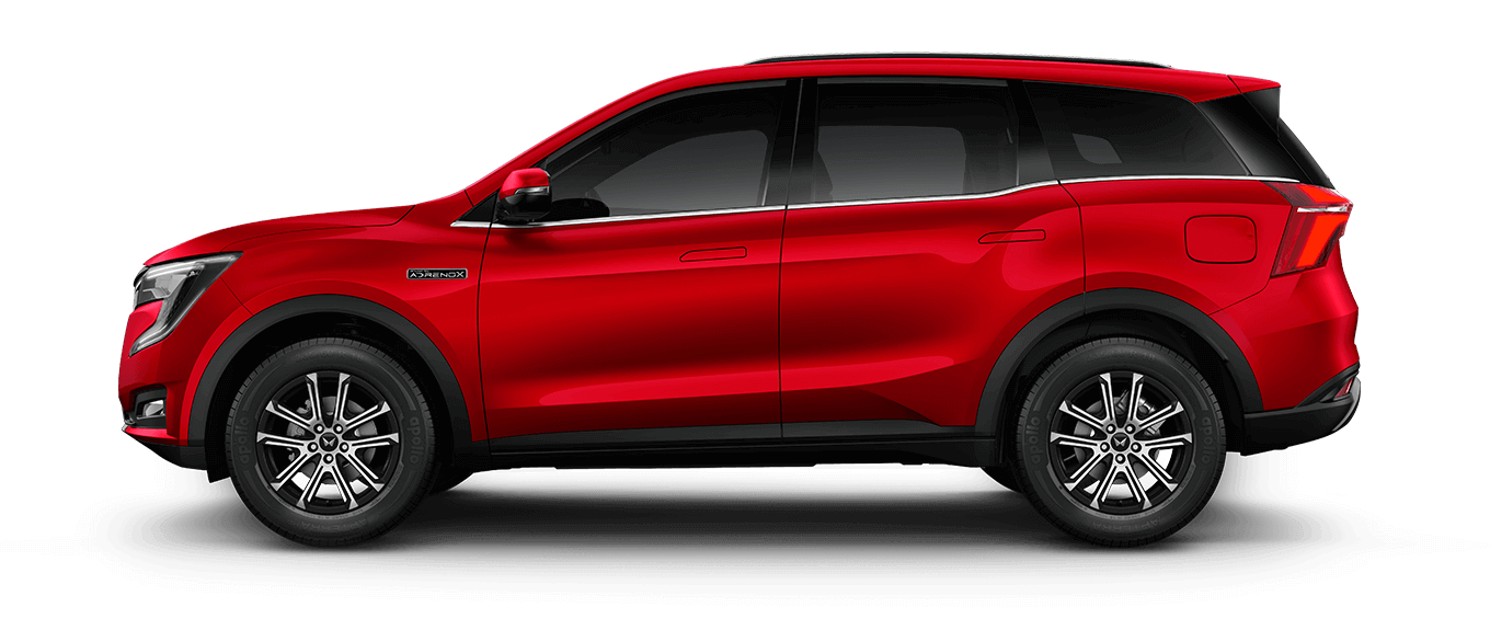 Mahindra XUV700 with driver