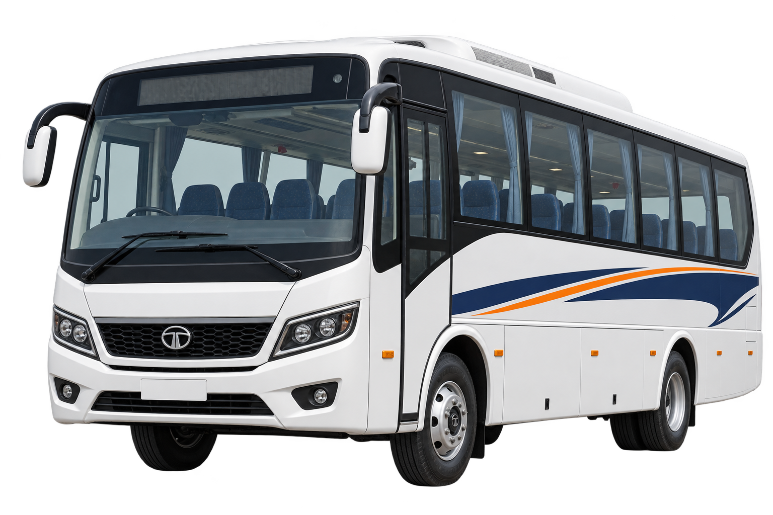 Minibus with driver
