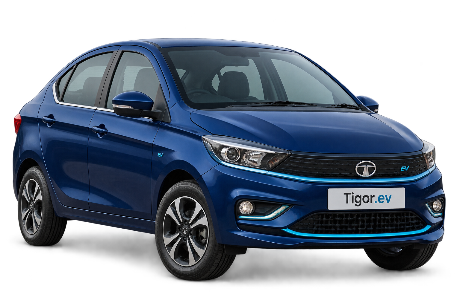 Tata Tigor EV with driver